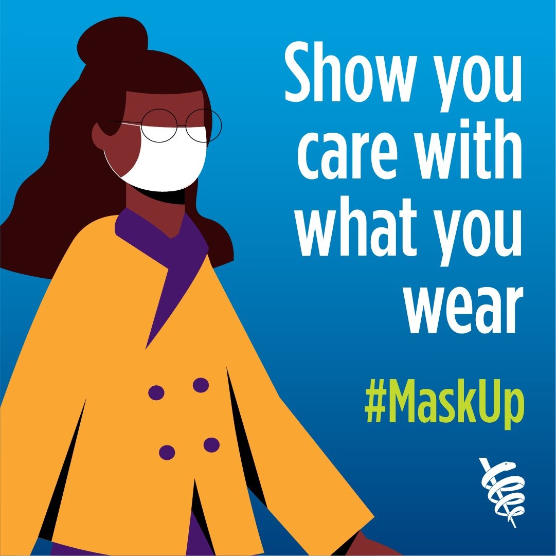 Show you care with what you wear #maskup image